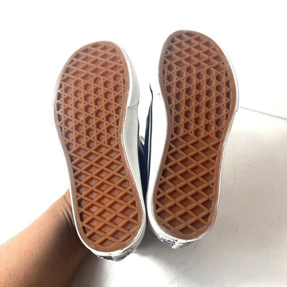 Vans Off The Wall Sk8 Little Kids Size 13 Navy Blue Sneaker Shoe Zip Up High Top - Picture 11 of 11